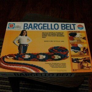 Crafts by Whiting Vintage 70's Cool Retro Bargello Belt Kit NEW IN BOX Complete